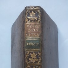 Libros antiguos: DIARIO DE LOS LITERATOS DE ESPAÑA. TOMO V, AÑO 1739.. Lote 362044835