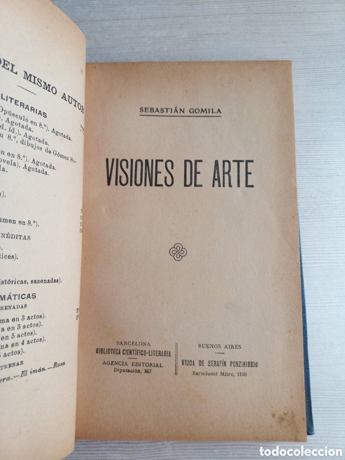 Libros antiguos: Visiones de arte. Sebasti&aacute;n Gomila. - Foto 3