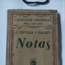 Libros antiguos: NOTAS - J. ORTEGA Y GASSET - 1928 - 195P - 16X12. Lote 363808795