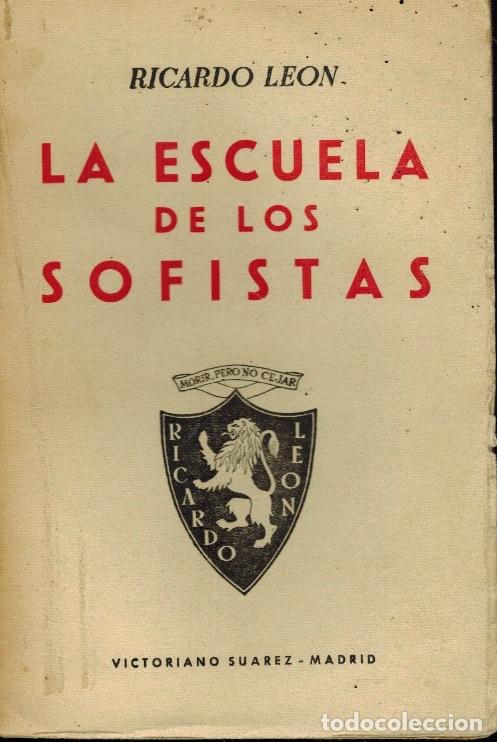 Libros antiguos: LA ESCUELA DE LOS SOFISTAS - Foto 1
