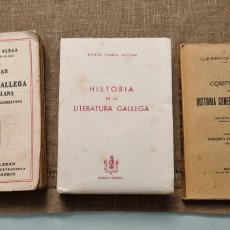 Libros antiguos: B. VARELA JÁCOME, E. CARRÉ ALDAO Y J. RODRÍGUEZ GONZÁLEZ, LOTE DE TRES LIBROS. Lote 378565309
