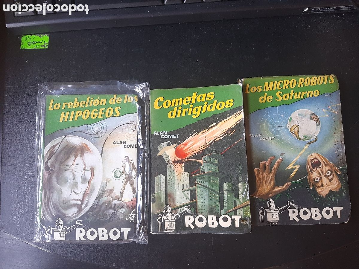 Libros antiguos: Novelas robot n&uacute;meros 1,2 y 3 Alan Comet. Editorial mando - Foto 1