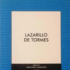Libros antiguos: LAZARILLO DE TORMES - NOVELA ANÓNIMA -. Lote 216620690