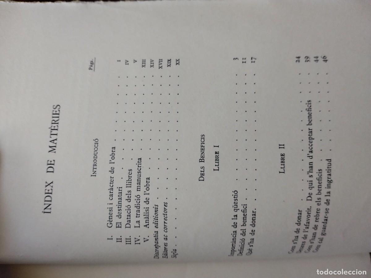 Libros antiguos: Dels Beneficis L. A. S&eacute;neca - Foto 6