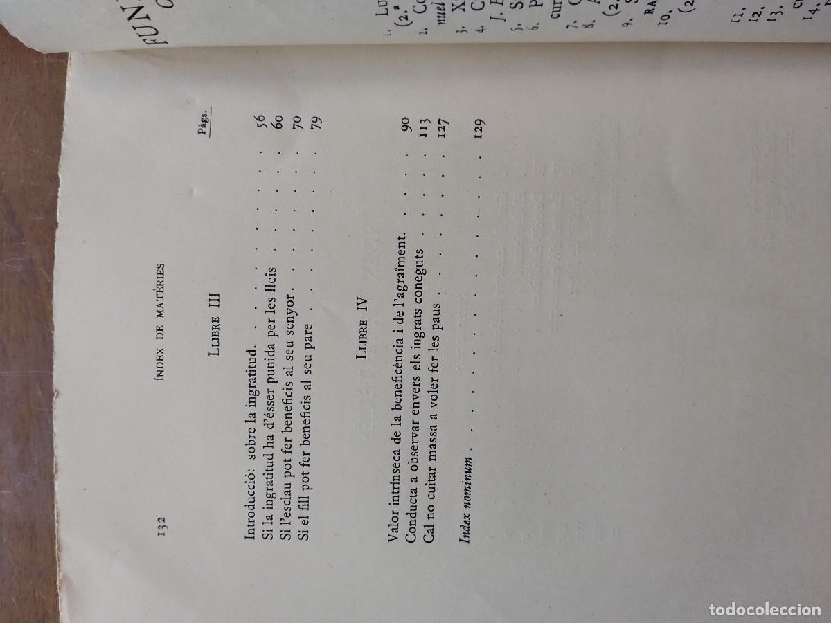Libros antiguos: Dels Beneficis L. A. S&eacute;neca - Foto 7