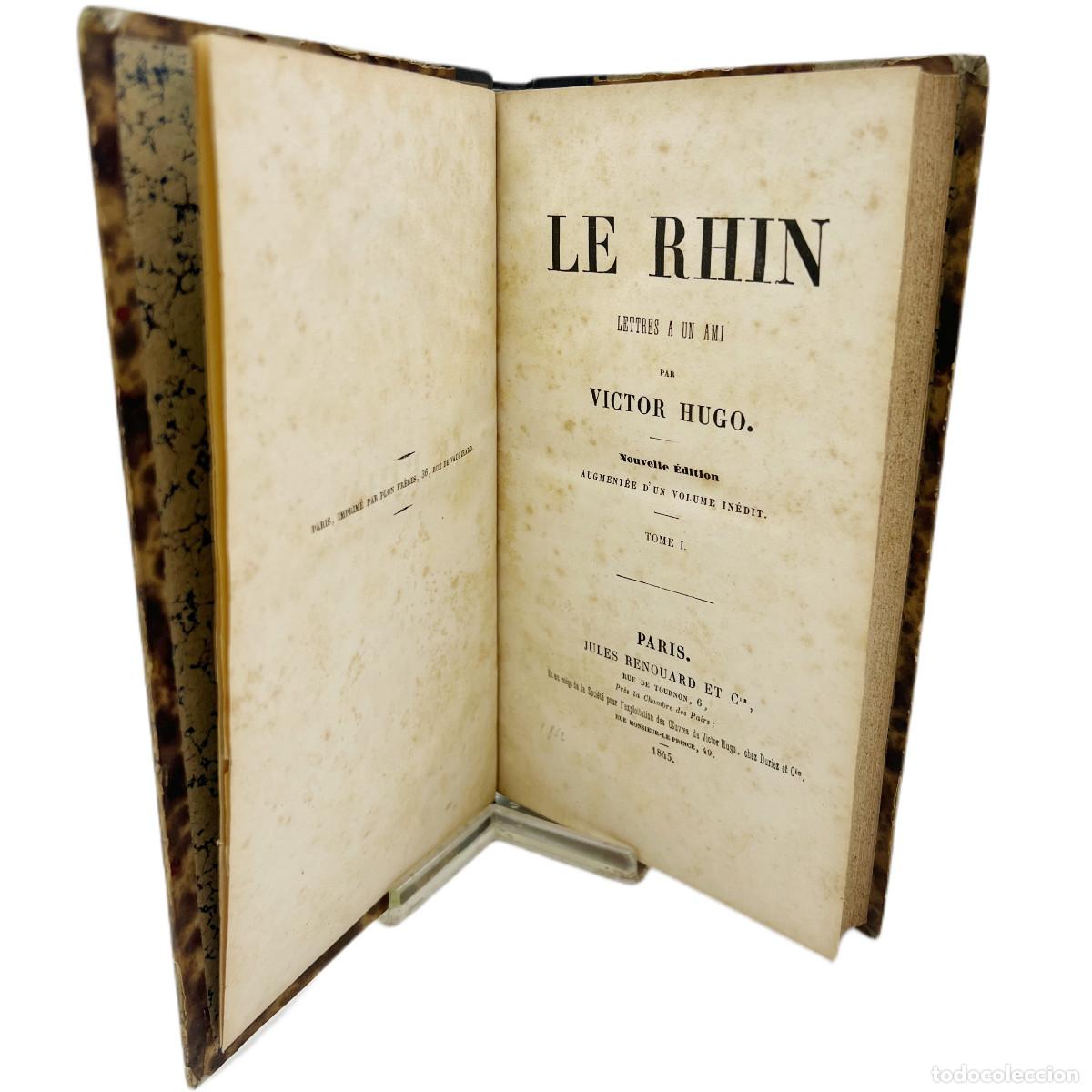 Libros antiguos: VICTOR HUGO - LE RHIN - 1845 - Foto 2