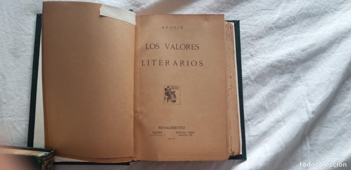 Libros antiguos: Los Valores Literarios Azorin - Foto 1