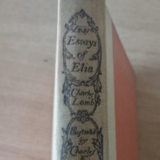 Libros antiguos: THE LAST ESSAYS OF ELIA BY CHARLES LAMB 1926