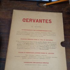 Libros antiguos: CERVANTES Y EL QUIJOTE. TIP. REVISTA DE ARCHIVOS, BIBLIOT. Y MUSEOS. MADRID 1905