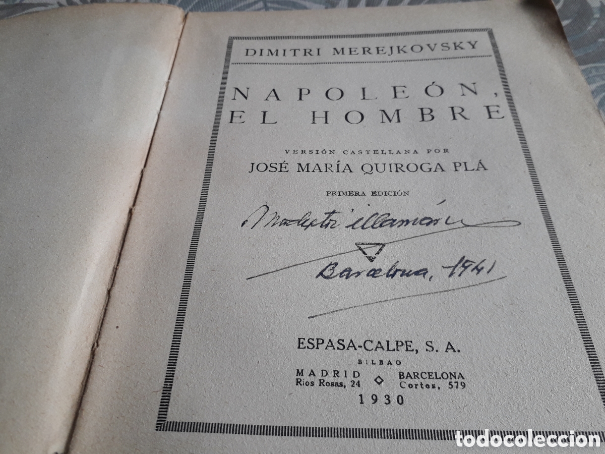 Libros antiguos: NAPOLE&Oacute;N EL HOMBRE, DIMITRI MEREJKOVSKY, - Foto 2