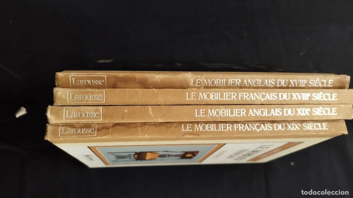 Libros antiguos: 4 Tomos mobiliario frances e ingles Larrouse - Foto 2