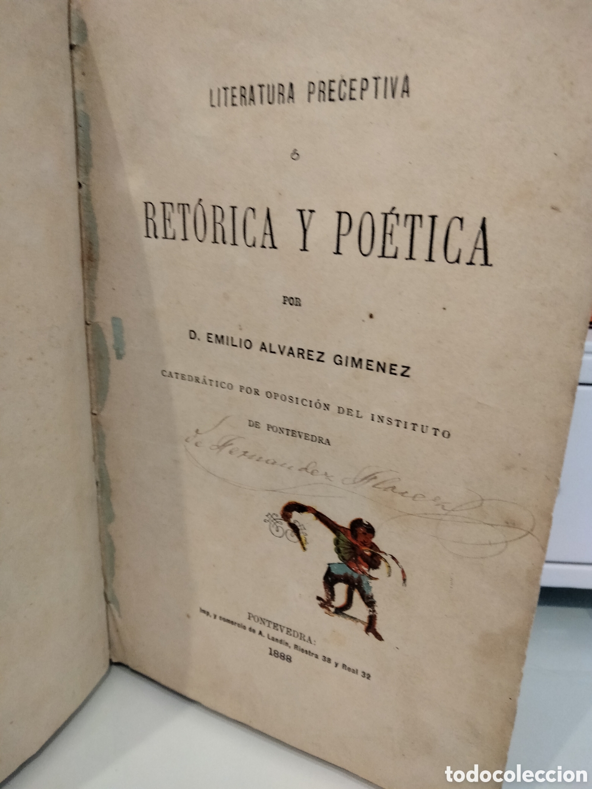 Libros antiguos: Ret&oacute;rica y Po&eacute;tica - Foto 2