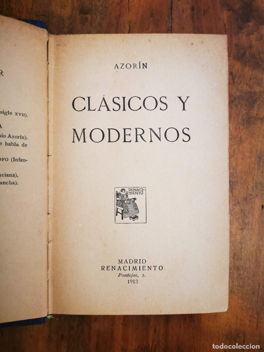 Libros antiguos: AZOR&Iacute;N. Cl&aacute;sicos y modernos - Foto 1