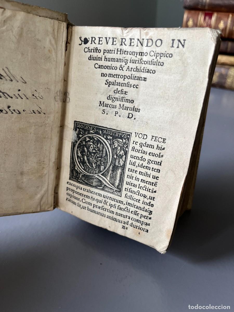 Libros antiguos: MARULUS DE INSTITUTIONE BENEVIVENDI - Foto 5