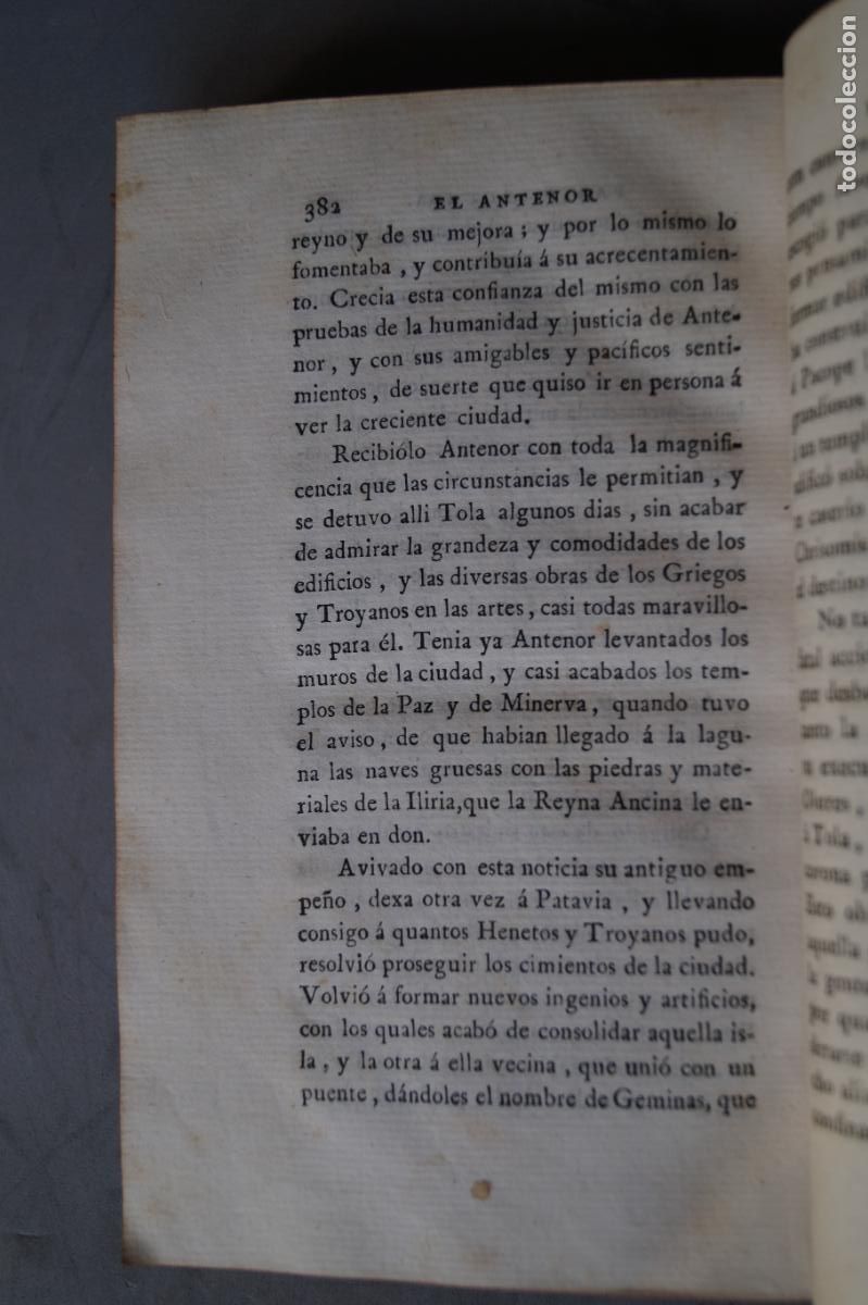 Libros antiguos: EL ANTENOR. PEDRO MONTEGON. 1788 - Foto 2