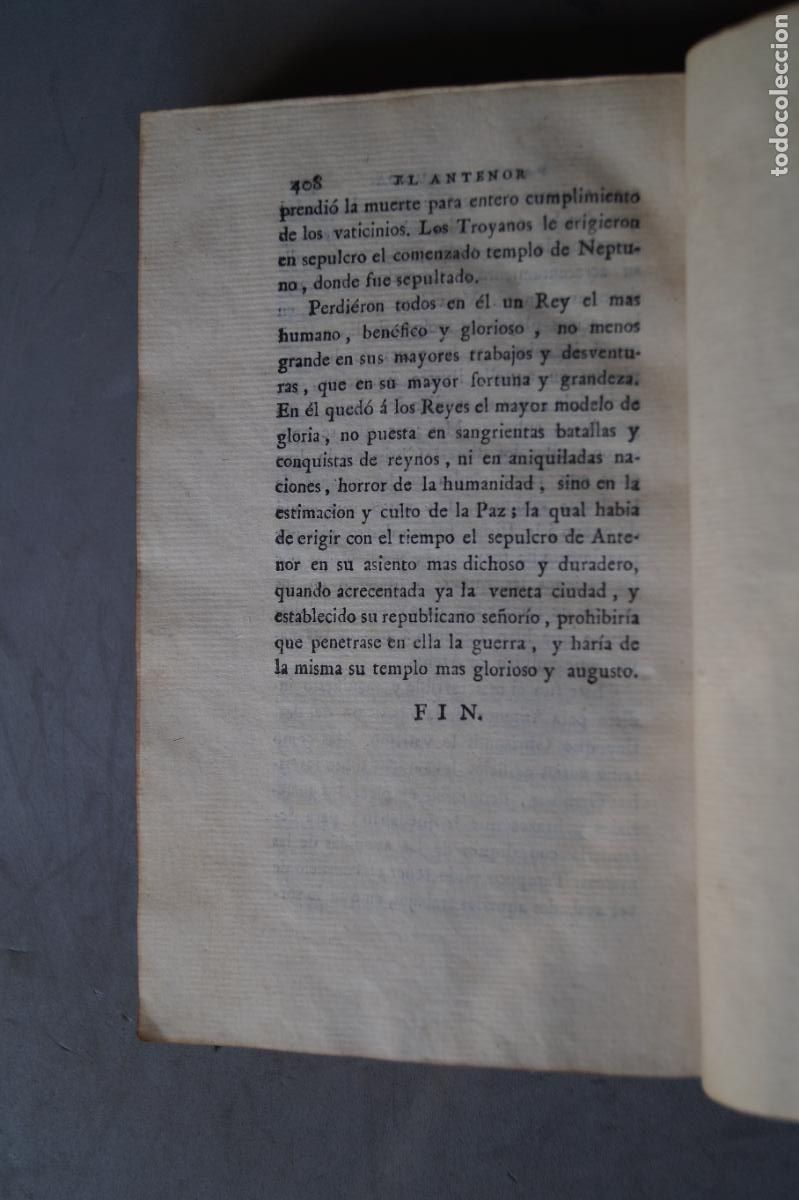 Libros antiguos: EL ANTENOR. PEDRO MONTEGON. 1788 - Foto 3