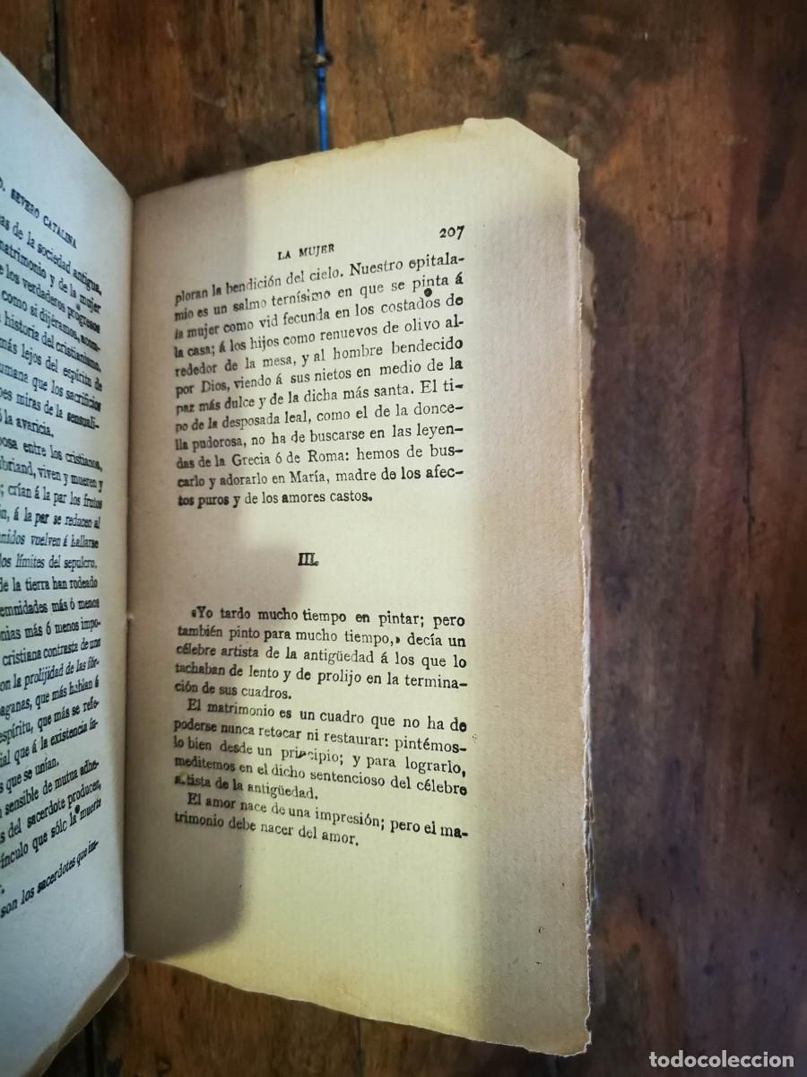 Libros antiguos: CATALINA, Severo. La mujer: Apuntes para un libro - Foto 3