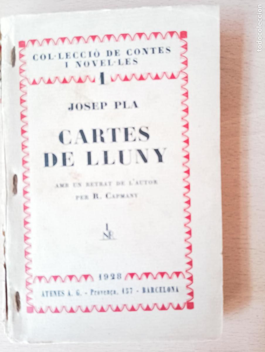 Libros antiguos: Cartes de lluny. Josep Pla - Foto 1