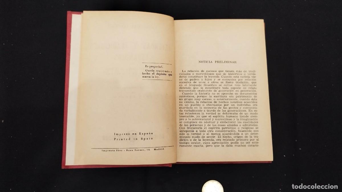 Libros antiguos: Leyendas y tradiciones espa&ntilde;olas No consta a&ntilde;o - Foto 2