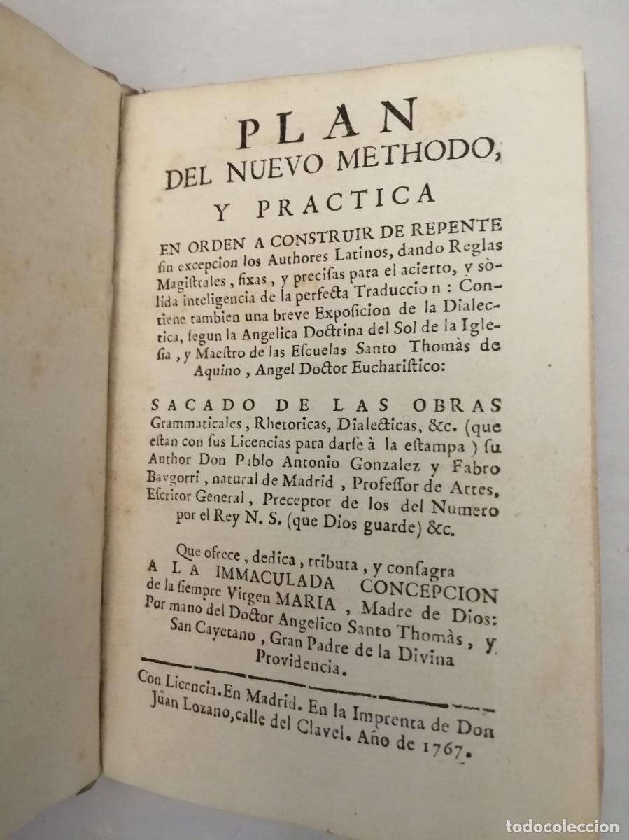 Libros antiguos: Plan de nuevo methodo y pr&aacute;ctica en orden a construir de repente (Edici&oacute;n 1767) - Foto 3