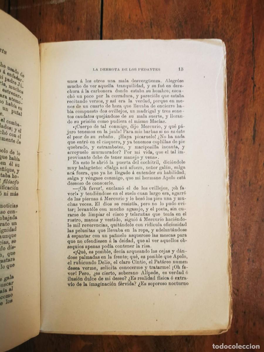 Libros antiguos: FERN&Aacute;NDEZ DE MORAT&Iacute;N, Leandro. La derrota de los pedantes - Foto 4