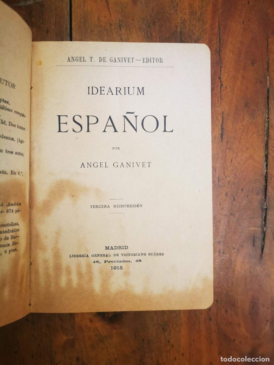 Libros antiguos: GANIVET, &Aacute;ngel. Idearium espa&ntilde;ol - Foto 2