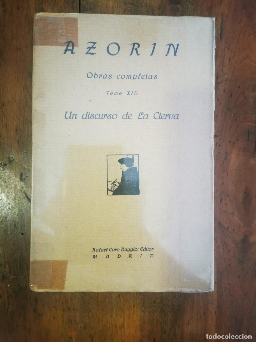 Libros antiguos: AZOR&Iacute;N. El discurso de la cierva - Foto 1