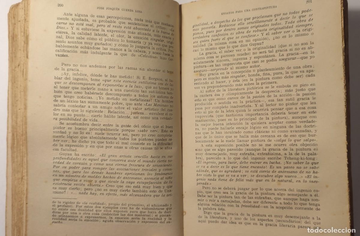 Libros antiguos: Ensayos para una contrapintura - Foto 8