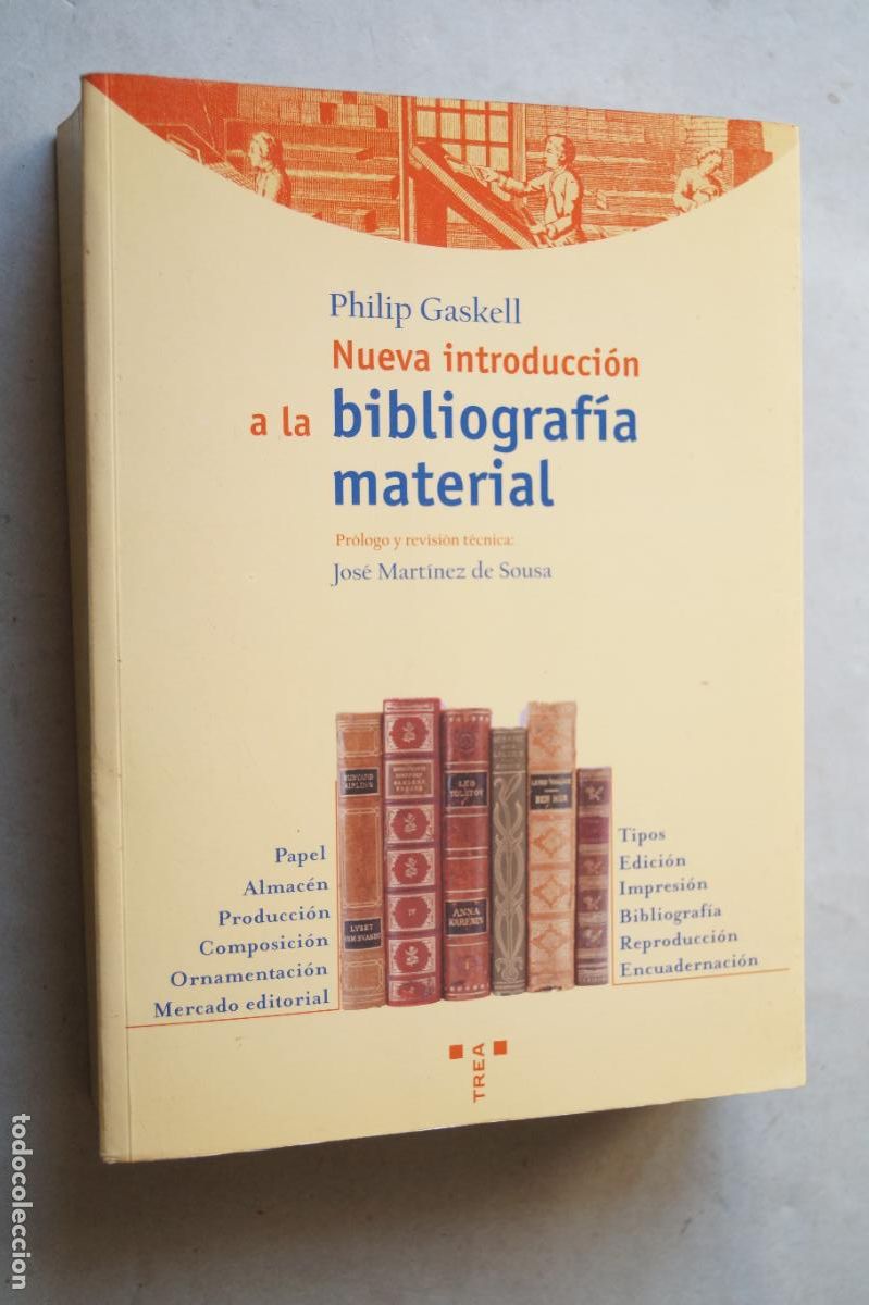 Libros antiguos: NUEVA INTRODUCCION A LA BIBLIOGRAFIA MATERIAL. PHILIP GASKELL - Foto 1