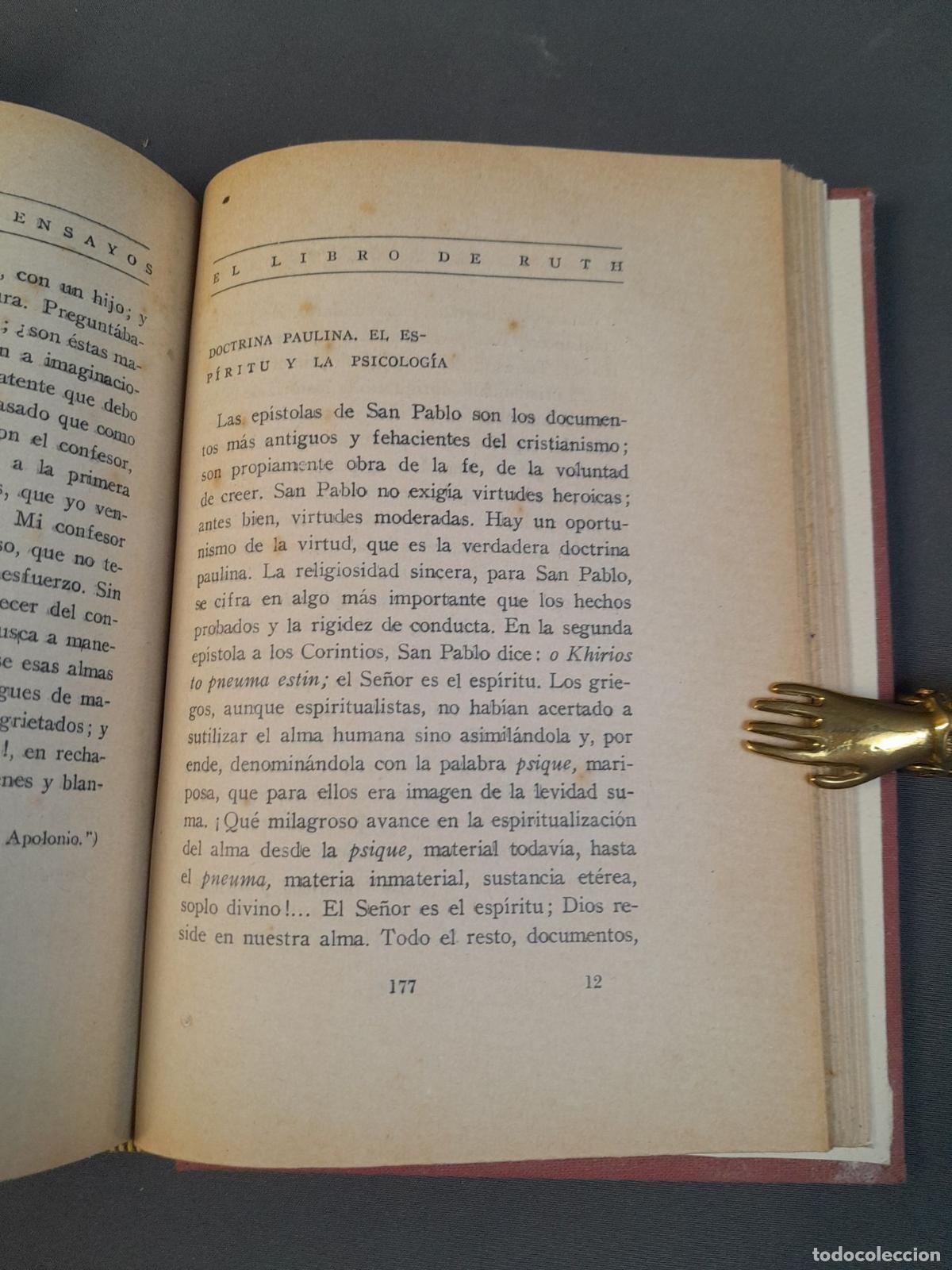Libros antiguos: L-2021. EL LIBRO DE RUTH. RAMON PEREZ DE AYALA. - Foto 4