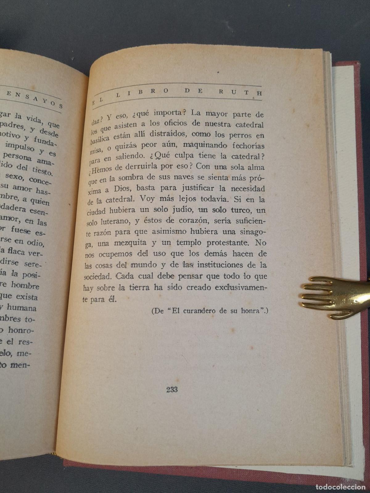 Libros antiguos: L-2021. EL LIBRO DE RUTH. RAMON PEREZ DE AYALA. - Foto 5