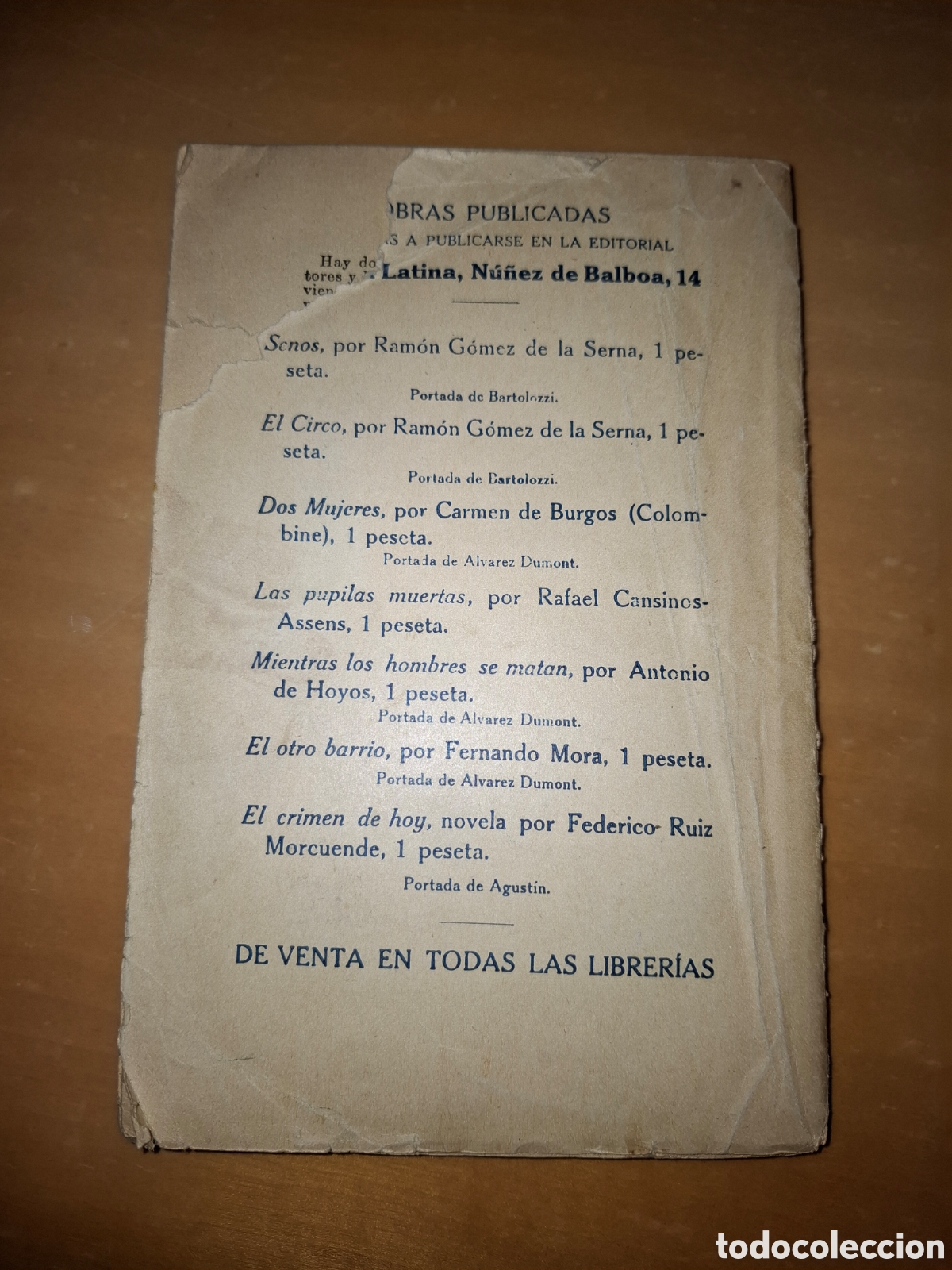 Libros antiguos: El circo , Ram&oacute;n G&oacute;mez de la Serna primera edici&oacute;n - Foto 2