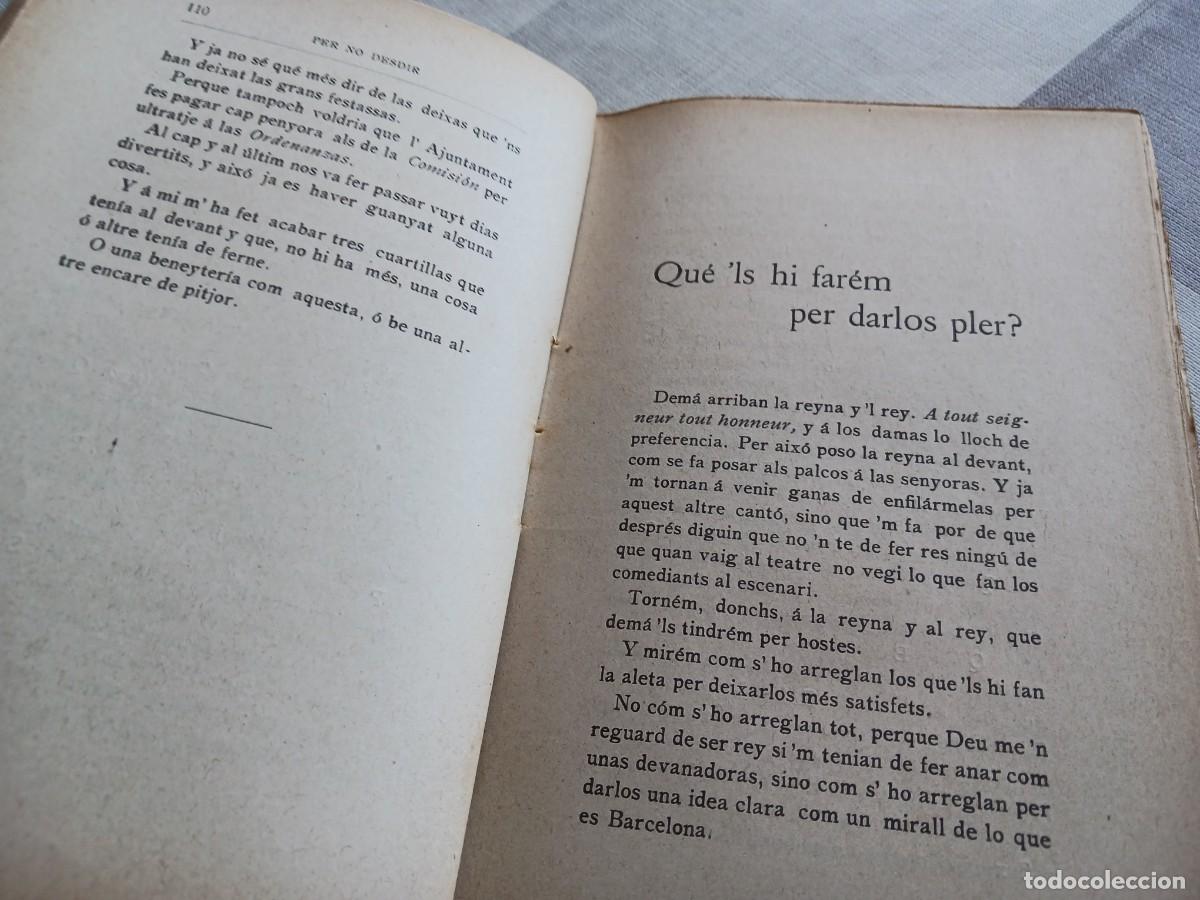 Libros antiguos: PER NO DESDIR (1909) - DEDICATORIA AUTOR PERE ALDAVERT - Foto 7