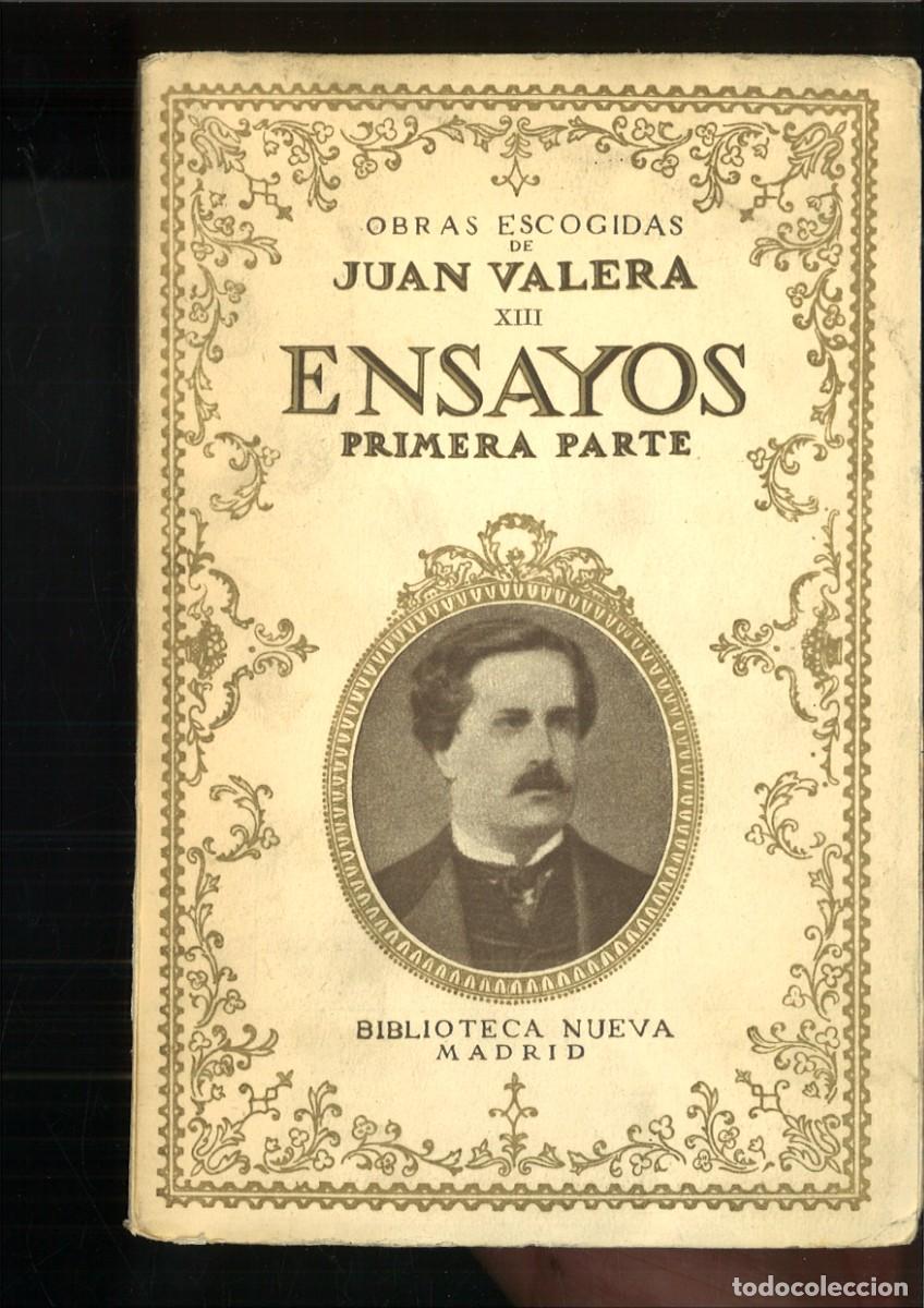 Libros antiguos: ENSAYOS PRIMERA PARTE. Juan Valera - Foto 1