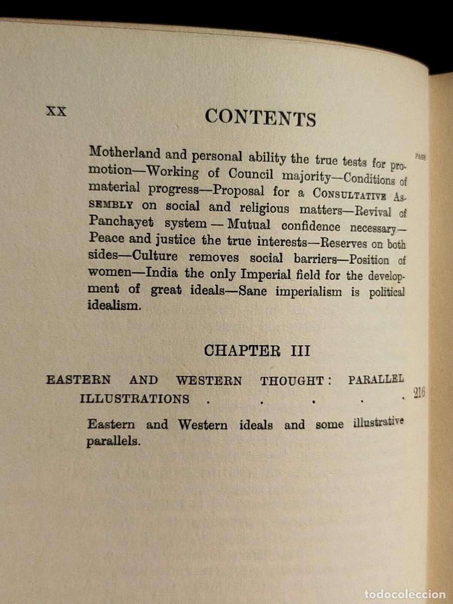 Libros antiguos: 1913. Orient and Occident. A comparative study. Manmath C. Mallik. - Foto 5
