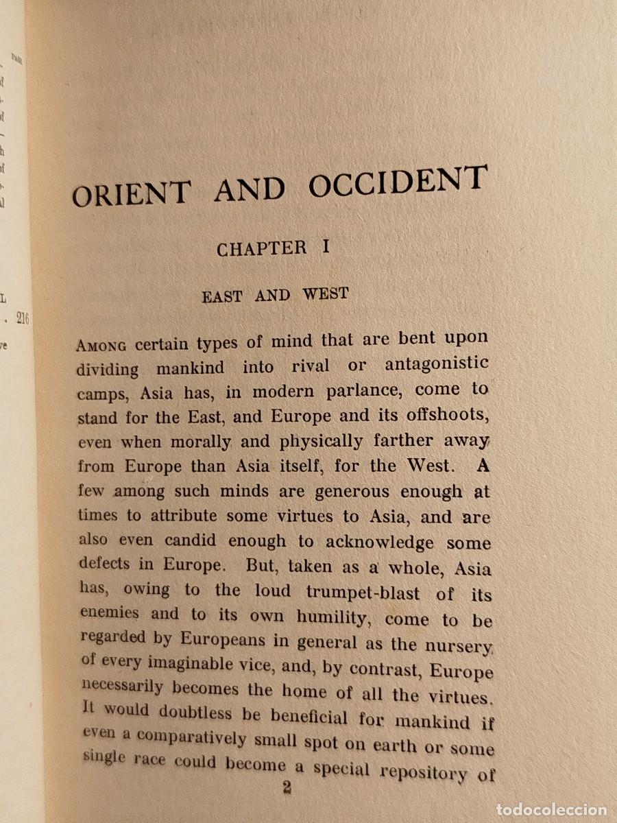 Libros antiguos: 1913. Orient and Occident. A comparative study. Manmath C. Mallik. - Foto 6
