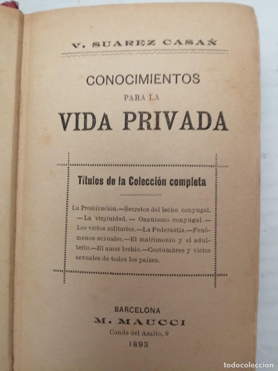 Libros antiguos: Conocimientos para la vida privada (edici&oacute;n 1894) - Foto 3