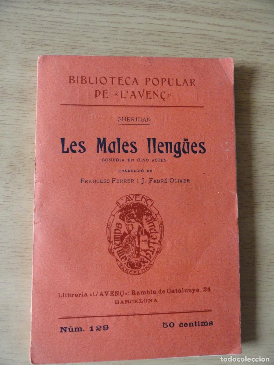 Libros antiguos: LIbro de Les Males Llengues 1912 - Foto 3
