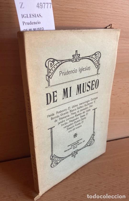 Libros antiguos: IGLESIAS, Prudencio - DE MI MUSEO - Foto 1