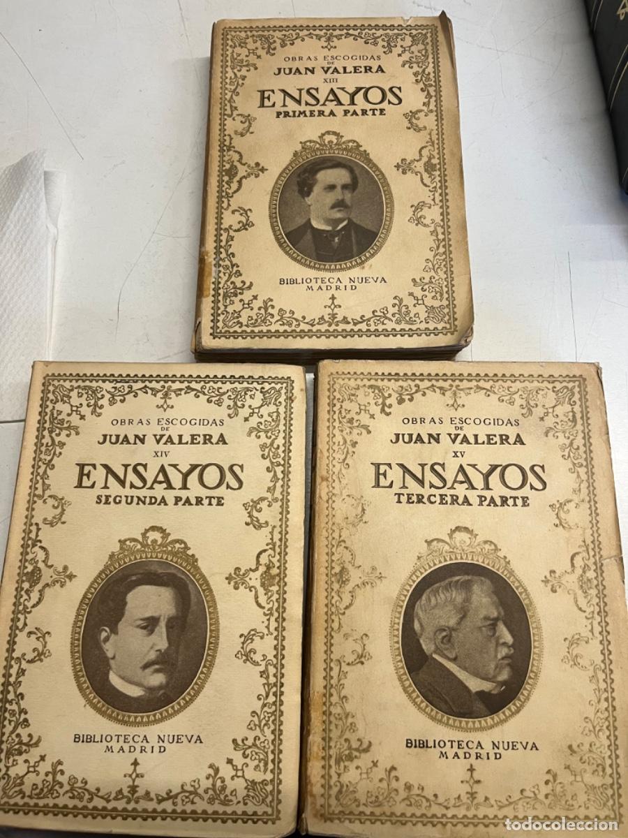 Libros antiguos: Valera, Juan.-Ensayos (3 vols) - Foto 1
