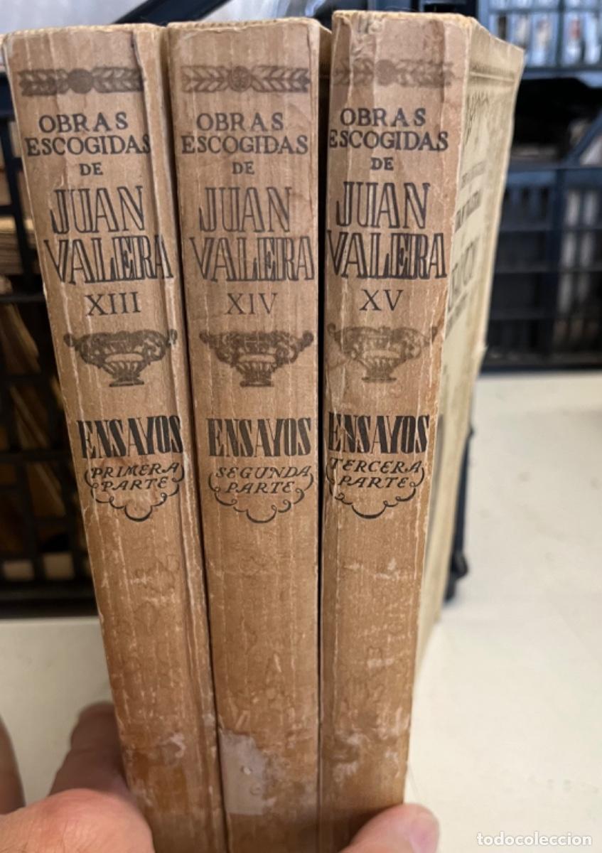 Libros antiguos: Valera, Juan.-Ensayos (3 vols) - Foto 2
