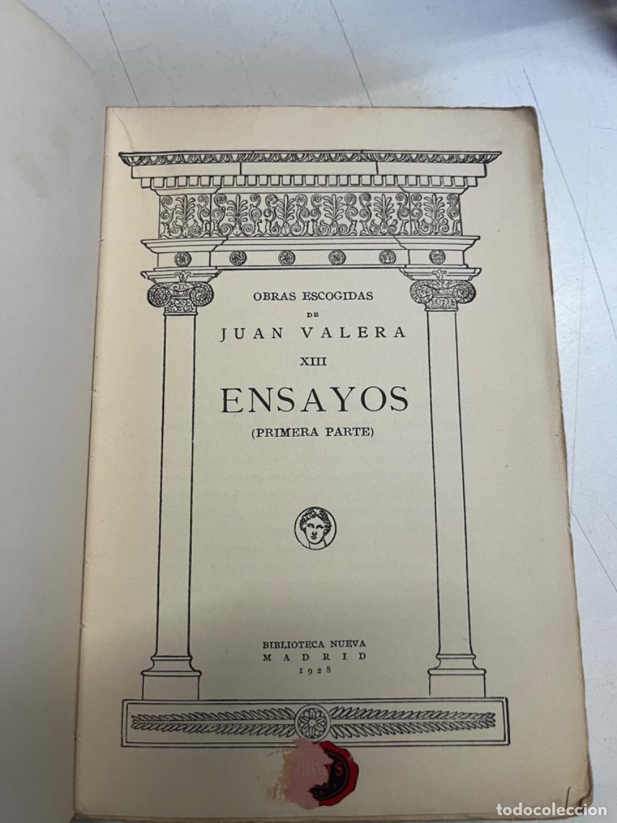 Libros antiguos: Valera, Juan.-Ensayos (3 vols) - Foto 3