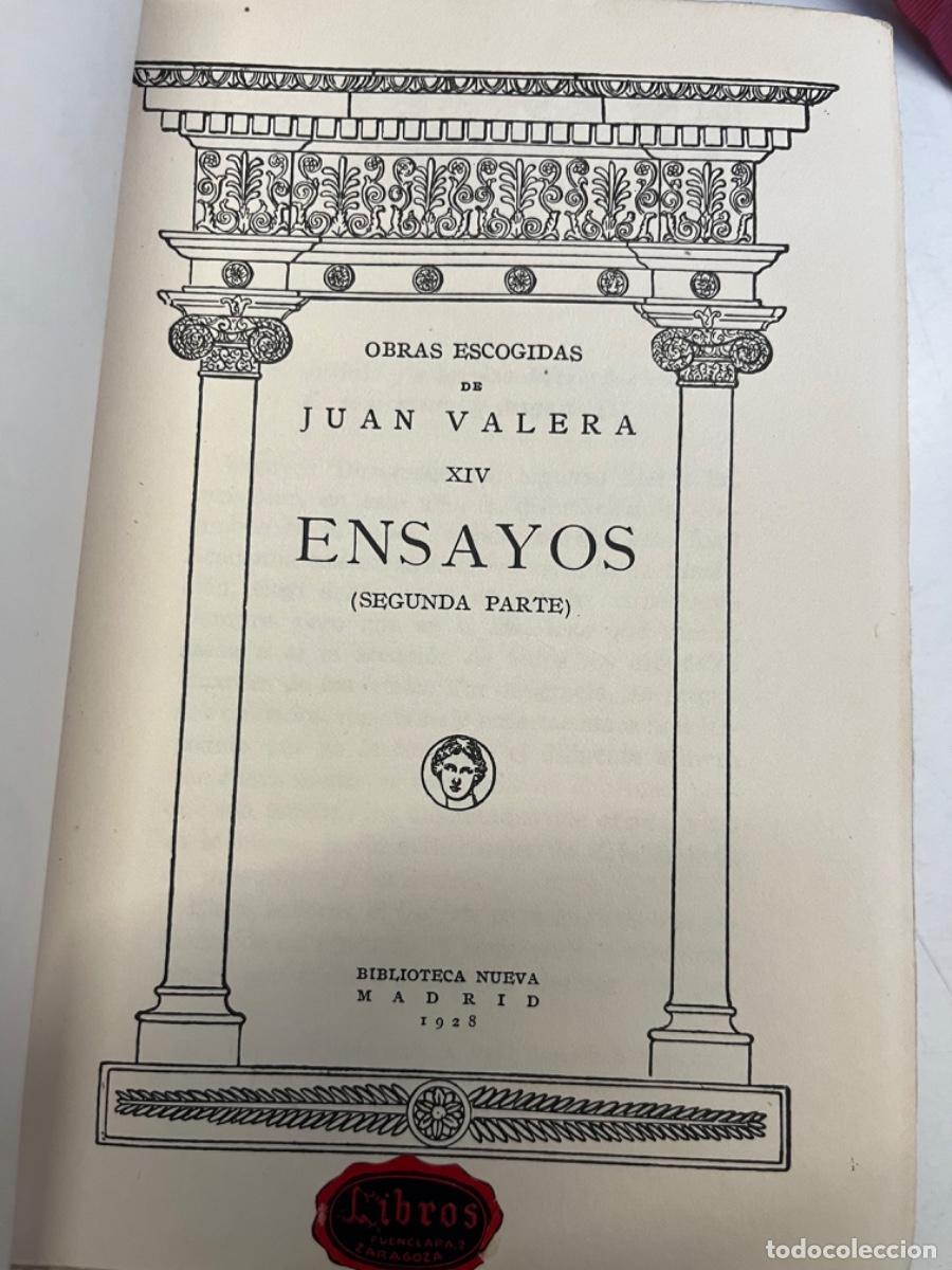 Libros antiguos: Valera, Juan.-Ensayos (3 vols) - Foto 5