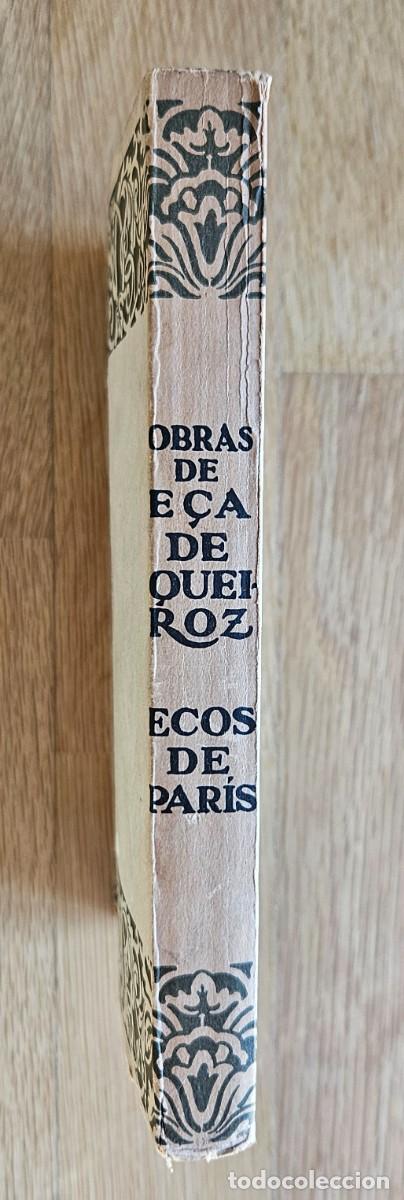 Libros antiguos: Eca de Queiroz. Ecos de Paris - Foto 2
