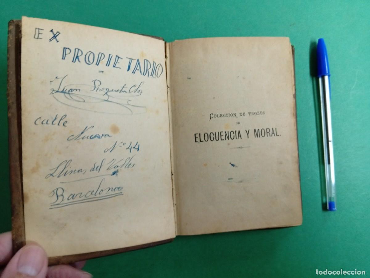 Libros antiguos: Antiguo libro Elocuencia y Moral. - Foto 1
