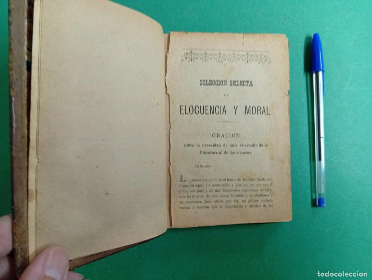 Libros antiguos: Antiguo libro Elocuencia y Moral. - Foto 3