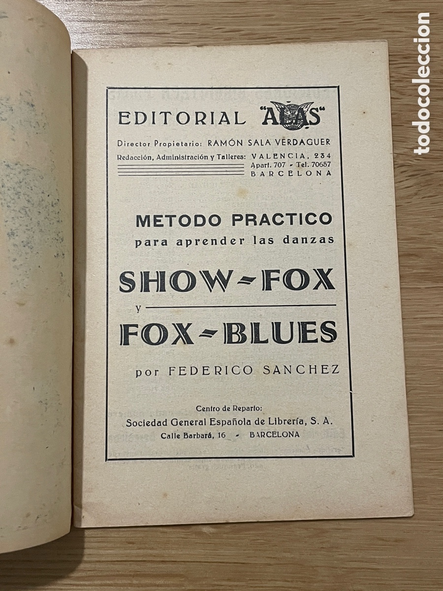Libros antiguos: Aprenda las danzas Show-Fox y Fox-Blues. - Foto 2