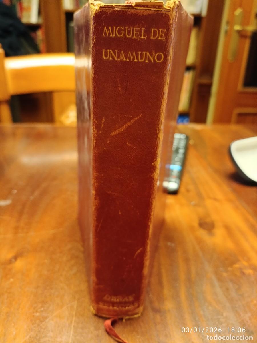 Libros antiguos: Miguel de Unamuno. Obras selectas. 1946 - Foto 4