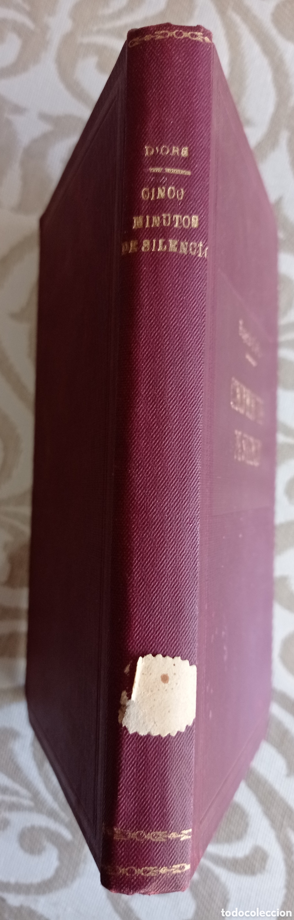 Libros antiguos: CINCO MINUTOS DE SILENCIO. EUGENIO DORS. 1925 - Foto 5
