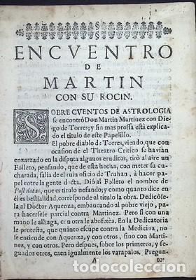 Libros antiguos: Encuentro de Martin con su Rocin - Foto 1